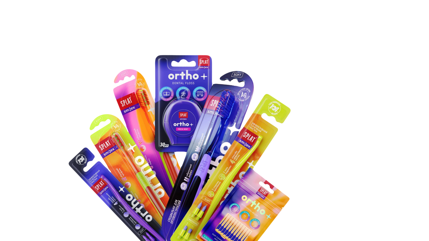 Продукция splat smi)ex ortho+ — новый подход по уходу за улыбкой
