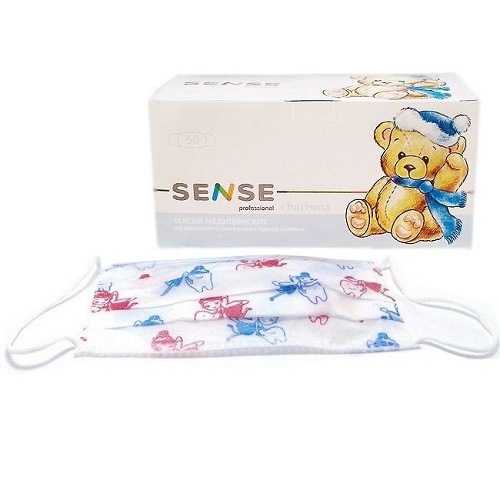 МАСКА детс. мед из неткан. мат. однор. 50 шт