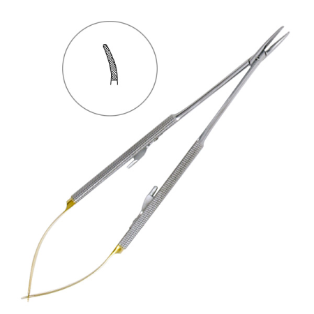 ИГЛОДЕРЖАТЕЛЬ-микро Castroviejo-Gomel 20-18 18см  HLW Германия