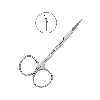 Ножницы хирургические изогнутые Iris 11,5см 19-2* / HLW Германия