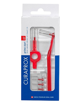 Ёршики межзубн. Prime Start 0.7 мм красн. (5 шт) + UHS 409 и UHS 470 красн. / CURAPROX