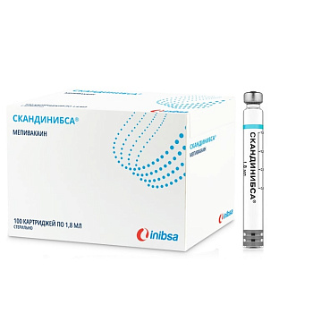 Скандинибса Мепивакаин 30мг/мл 1,8мл №100 / Лабораториос Инибса С.А.