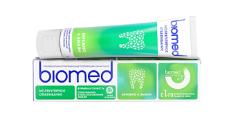 Зубная паста СПЛАТ BIOMED Healthywhite Активное отбеливание и восстановление эмали 65 г / SPLAT