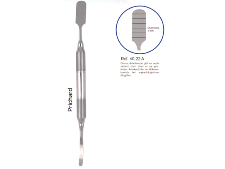 РАСПАТОР-микро с градуированной частью 4мм Prichard (ручка DELUXE 10мм 40-22A) HLW Германия