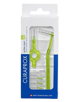 Ёршики межзубн. Prime Start 1.1 мм зел. (5 шт) + UHS 409 и UHS 470 зел / CURAPROX