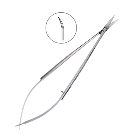 НОЖНИЦЫ-микро изогнутые Castroviejo 14см 19-23  HLW Германия