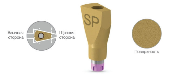 АБАТМЕНТ сканируем. для CAD CAM конич. соед. C1  MIS
