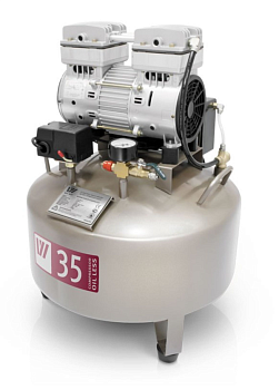 Компрессор стоматологический безмаслянный на 1 установку, производительность - 85л W-602 (35л)/Китай