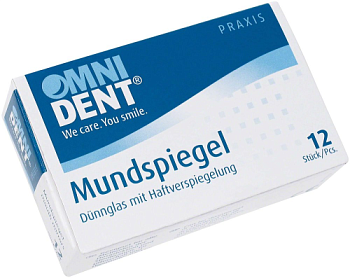 Зеркало стоматологическое без увеличения №5 (24мм) 12шт / OMNI DENT