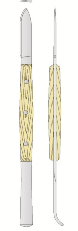 НОЖ-ШПАТЕЛЬ з тех.с дерев.рук.  Можайск