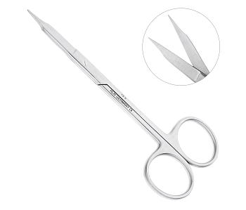 Ножницы хирургические прямые Goldmann-Fox 12,5см 19-5* / HLW Германия