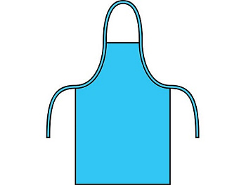 _Фартук нестерильный ламинированный голубой 140х80 плотность 40 (10шт) / Здрамедтех