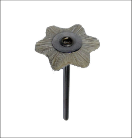 ЩЕТОЧКА з техн., звёздочка, натур. щетина d-22 мм  Китай