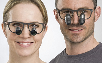 Лупы бинокулярные ExamVision без покрытия в оправе Carbon v1