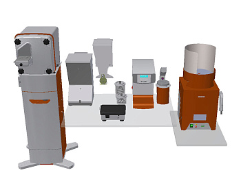 Гипсовочная лаборатория с сухим триммером без мебели