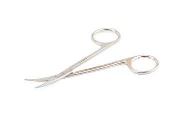 Ножницы глазные вертикально-изогнутые остроконечные 115 мм / Сурджикон ЛТД