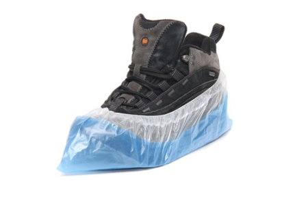 БАХИЛЫ полиэтилен  Супер 40  500 пар Медсервис Плюс