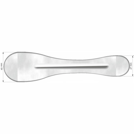 ШПАТЕЛЬ д гипса широкий 8-образный  СТРУМ