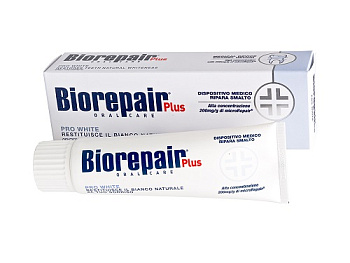 Зубная паста  BioRepair ProWhite Plus 20% (отбеливающая) 75 мл