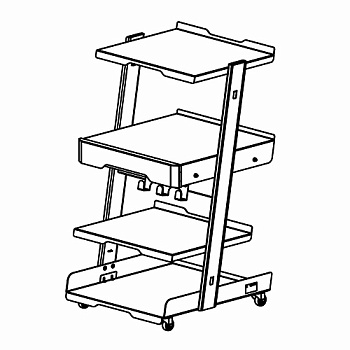 Столик подкатной приборный СПП 1.1 М