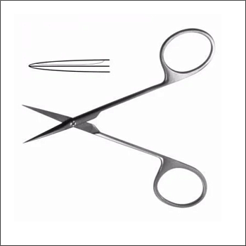 Ножницы глазные прямые остроконечные 115 мм / Сурджикон ЛТД