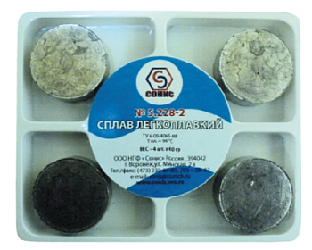 Сплав легкоплавкий 4 табл по 60г № 5.228-2 / СОНИС