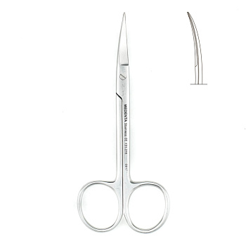 _Ножницы изогнутые остроконечные 12 см 131-215-Р / Medenta
