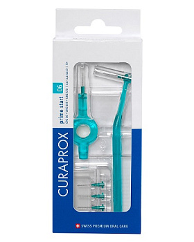 Ёршики межзубн. Prime Start 0.6 мм бирюз. (5 шт) + UHS 409 и UHS 470 бирюз / CURAPROX